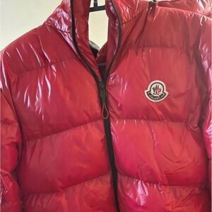 Moncler Men's Vibrant Red Puffer Coat